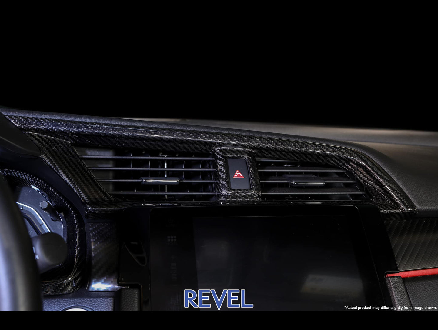 Revel GT Dry Carbon A/C Control Panel Cover - 16-18 Civic