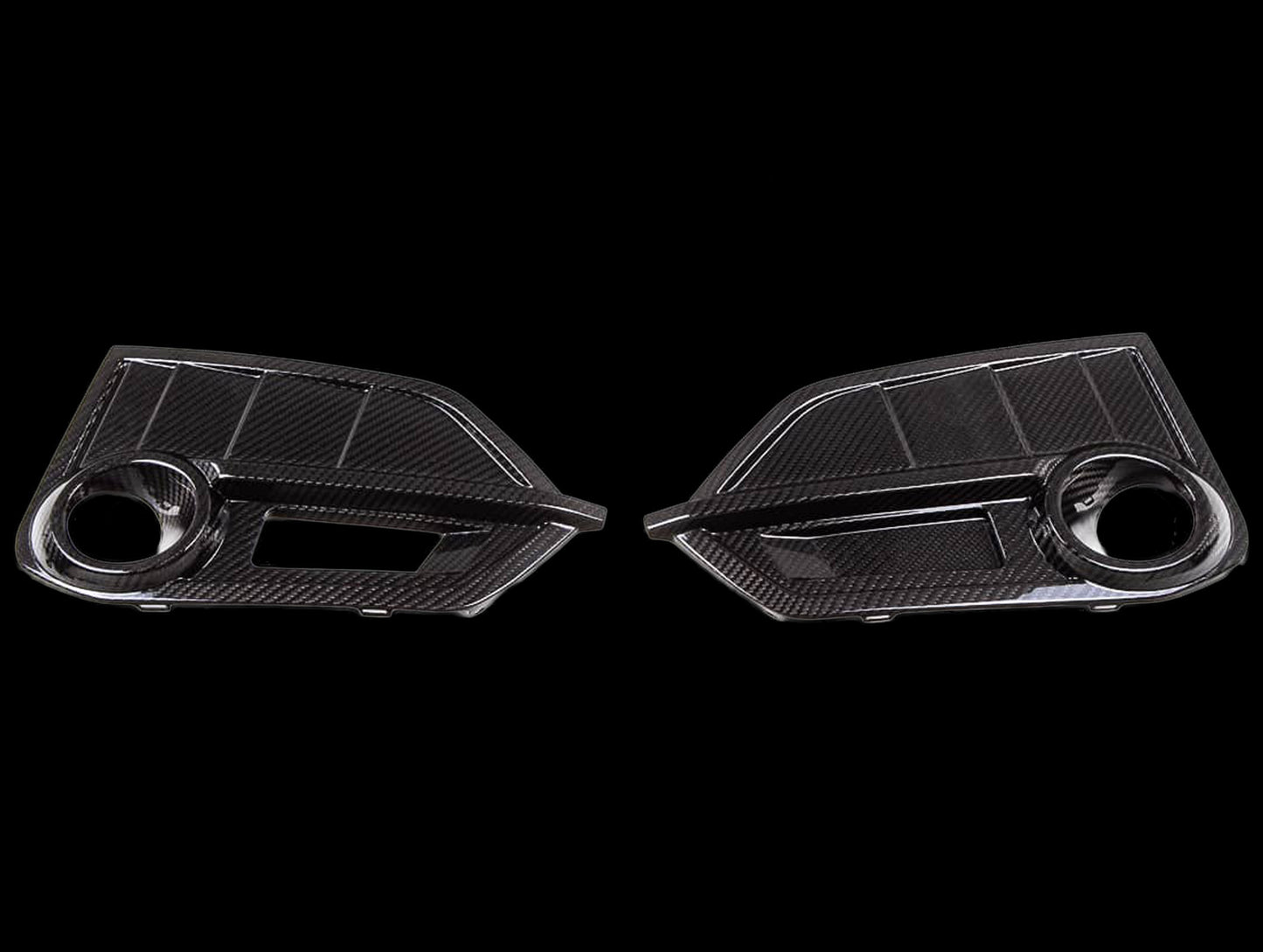 Revel GT Dry Carbon Door Front Fog Light Covers - 17-21 Civic Type R (FK8)