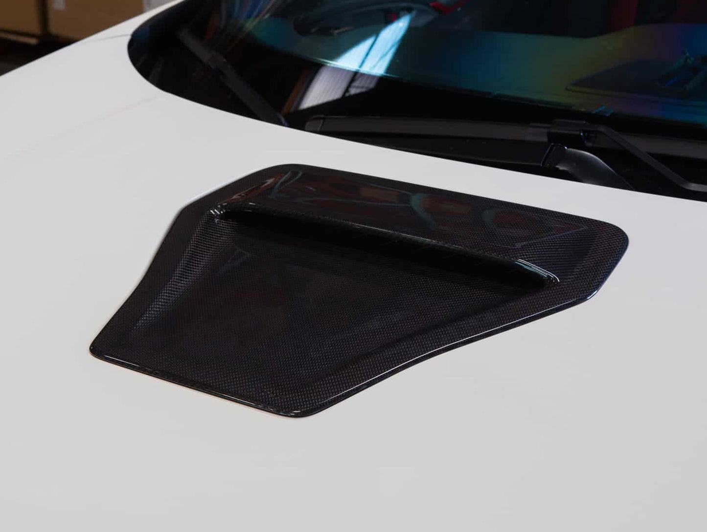 Revel GT Dry Carbon Hood Scoop Cover - 17-21 Civic Type R (FK8)