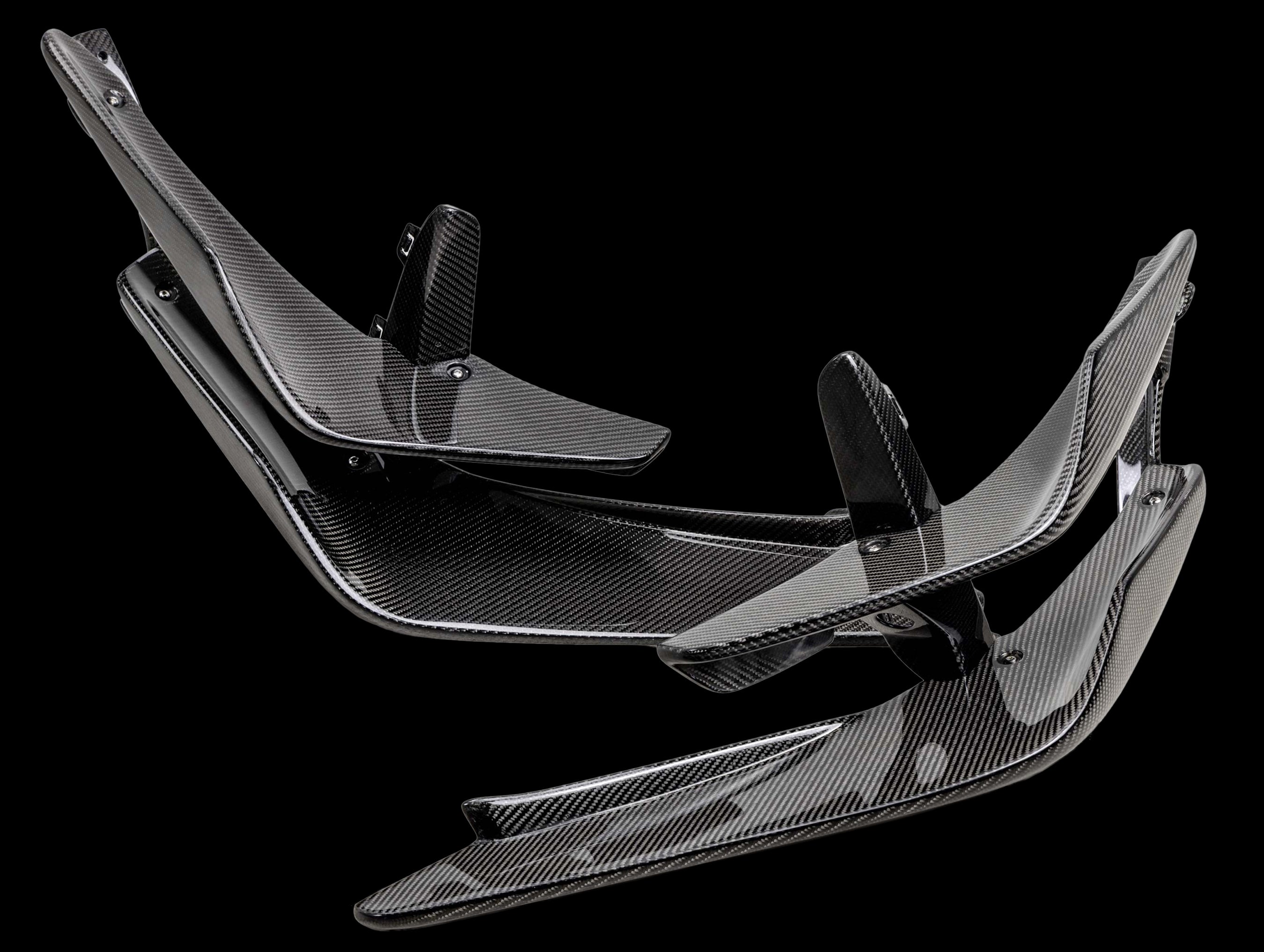 Seibon Carbon Fiber Front Bumper Canards - 23+ Civic Type-R (FL5