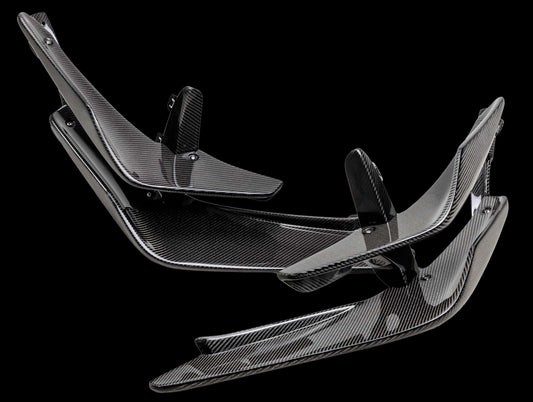 Seibon Carbon Fiber Front Bumper Canards - 23+ Civic Type-R (FL5)