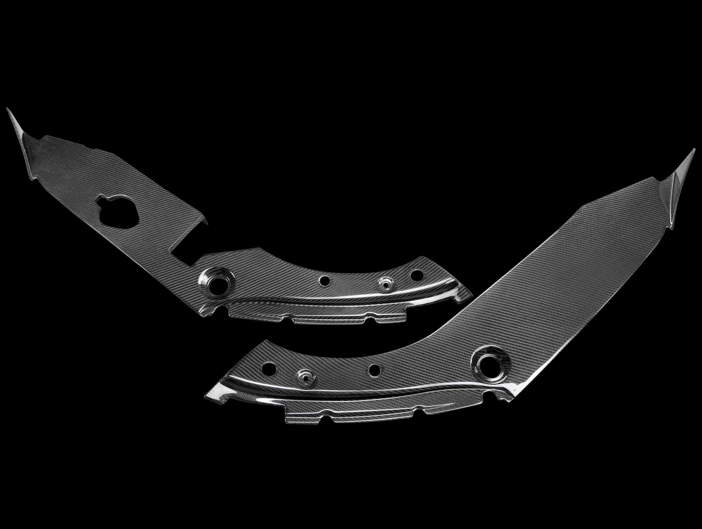 Seibon Carbon Fiber Under Hood Inner Wing Trim - 17-21 Civic Type R