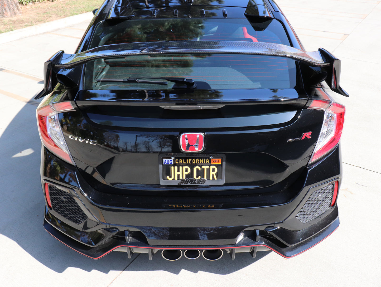 Seibon OEM Style Carbon Fiber Rear Center Spoiler - 17-21 Civic Type-R (FK8)