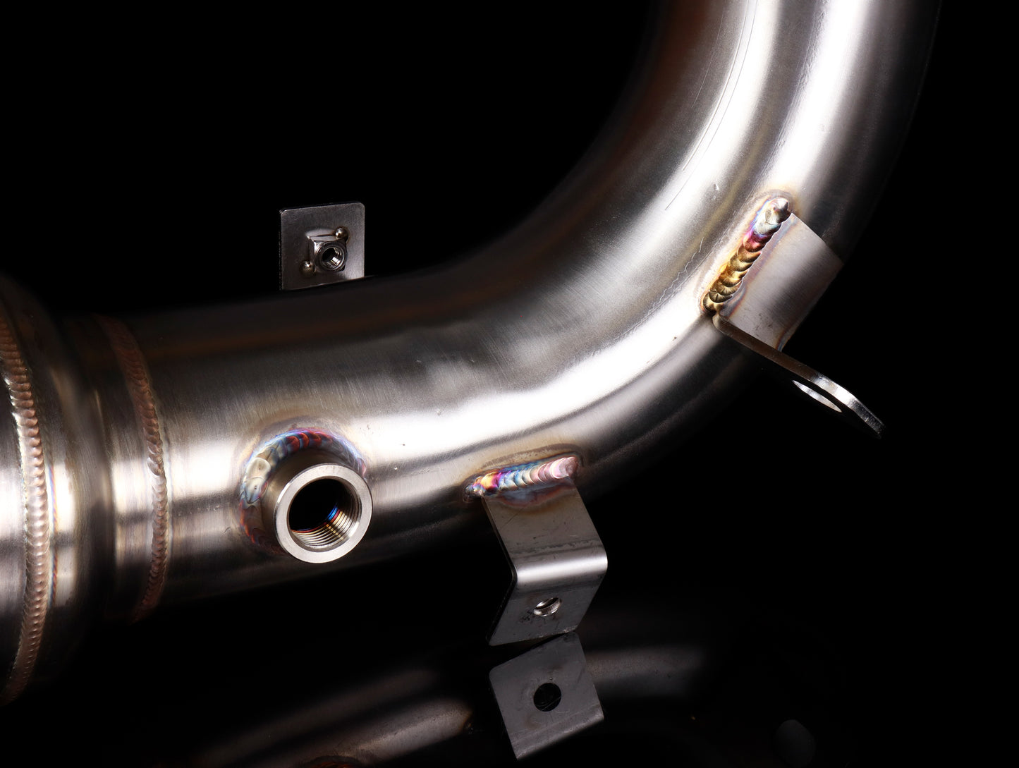 Skunk2 Alpha Downpipe w/ 76mm Cat - 18-21 Civic Type R (FK8)