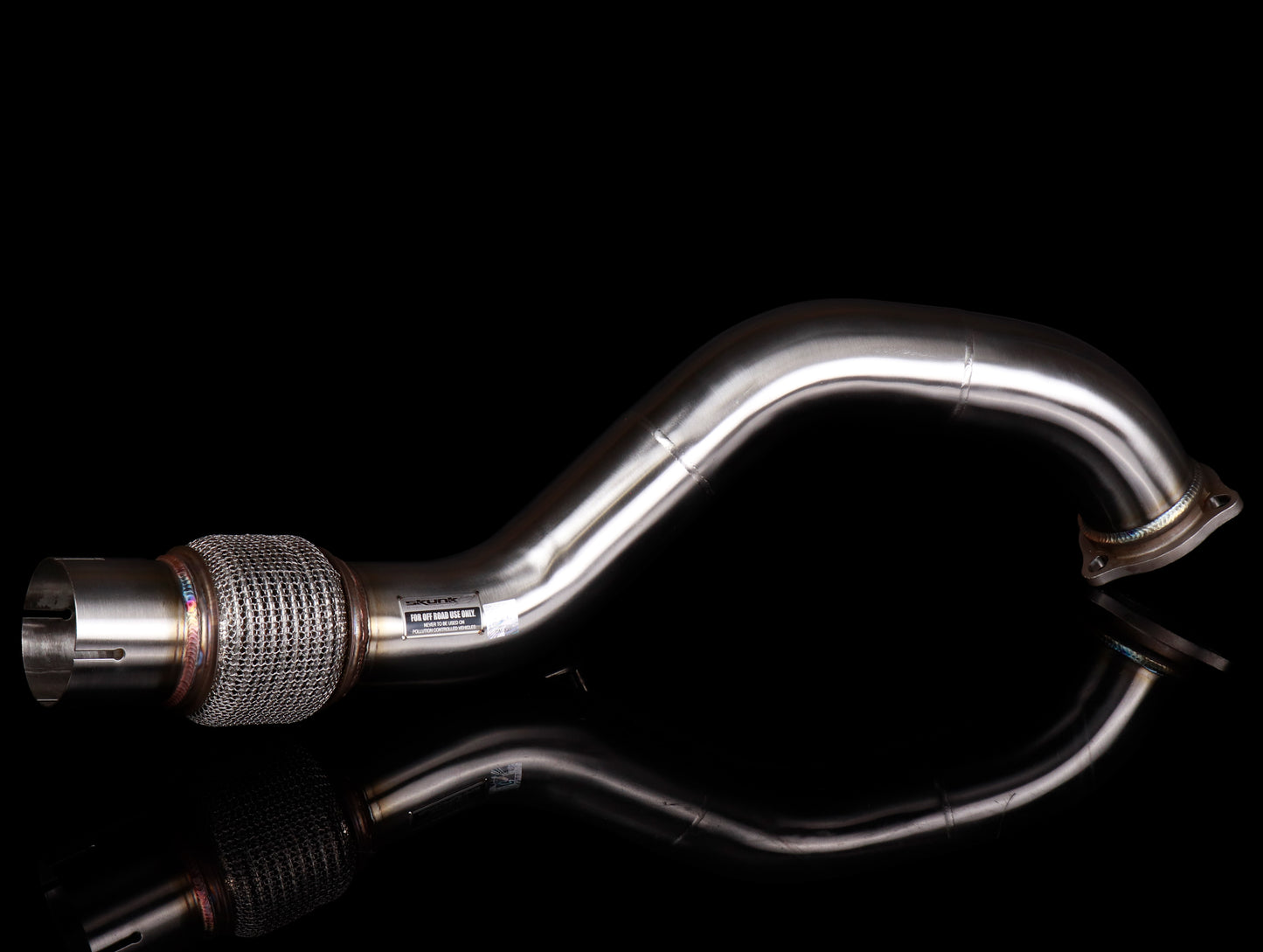 Skunk2 Alpha Downpipe w/ 76mm Cat - 18-21 Civic Type R (FK8)