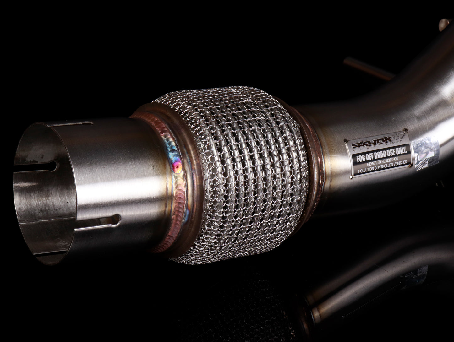 Skunk2 Alpha Downpipe w/ 76mm Cat - 18-21 Civic Type R (FK8)