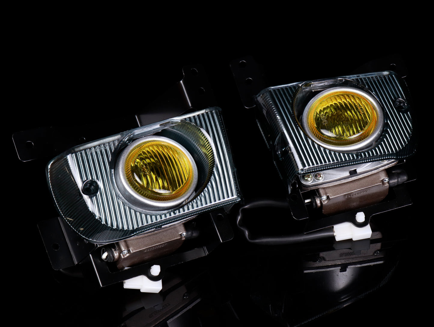 Spec-D Tuning OEM Style Yellow Fog Light Kit - 92-95 Civic Sedan