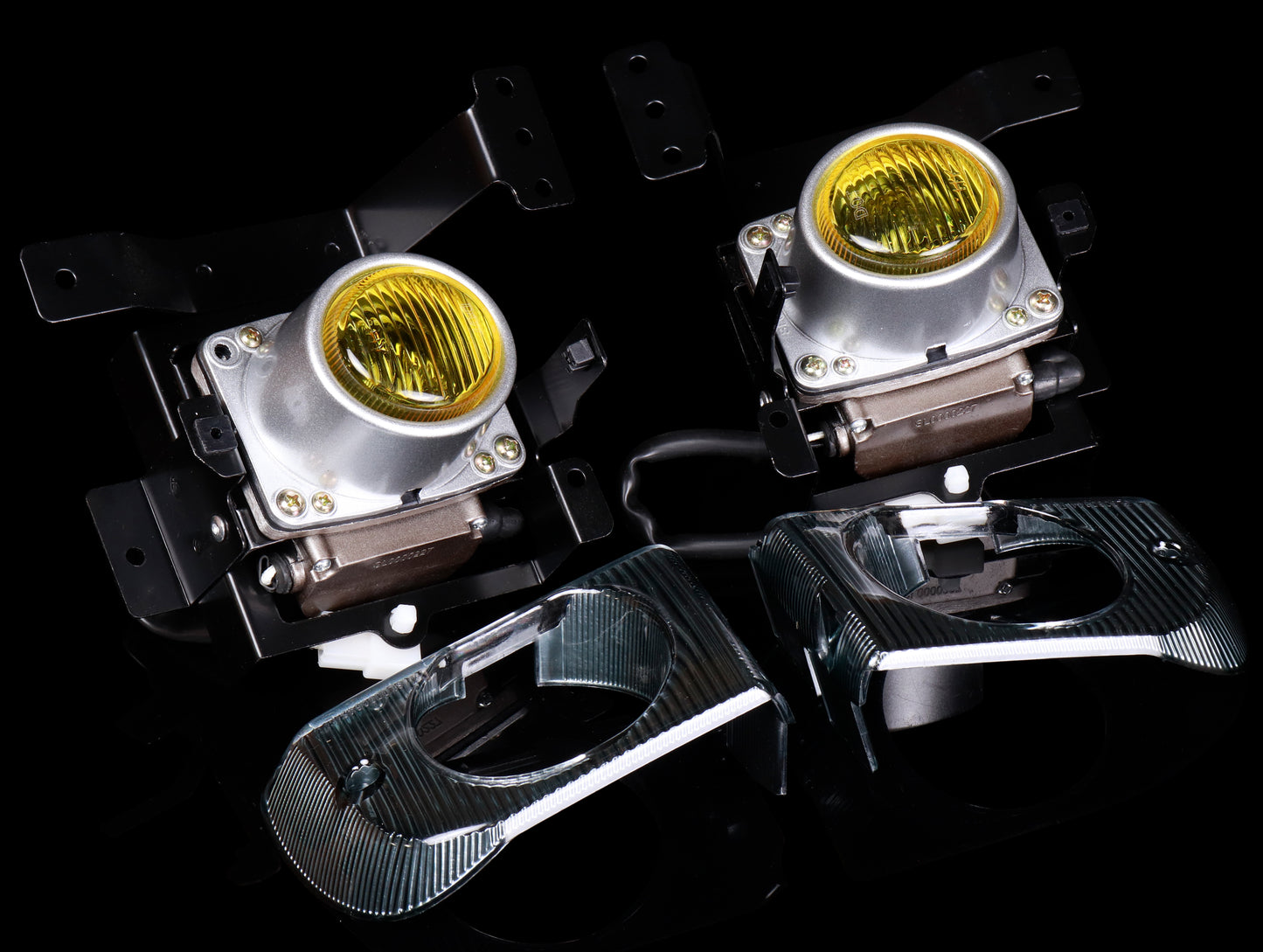 Spec-D Tuning OEM Style Yellow Fog Light Kit - 92-95 Civic Sedan