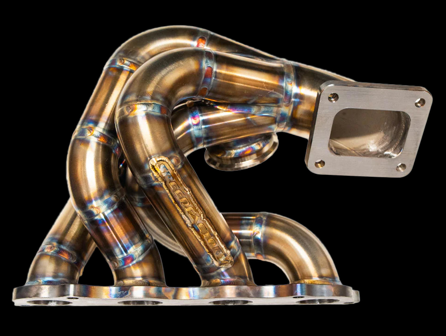 SpeedFactory Top Mount Turbo Manifold w/ T4 Open, Single 60mm Wastegate Flange - K-Series Swap EG / EK / DC