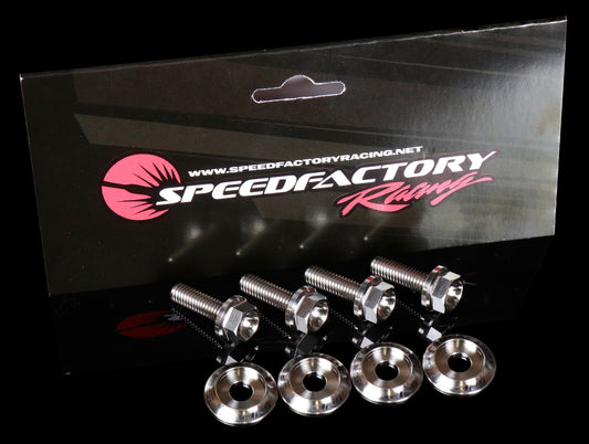 SpeedFactory Racing Titanium Headlight / Hood Hinge Hardware Kit