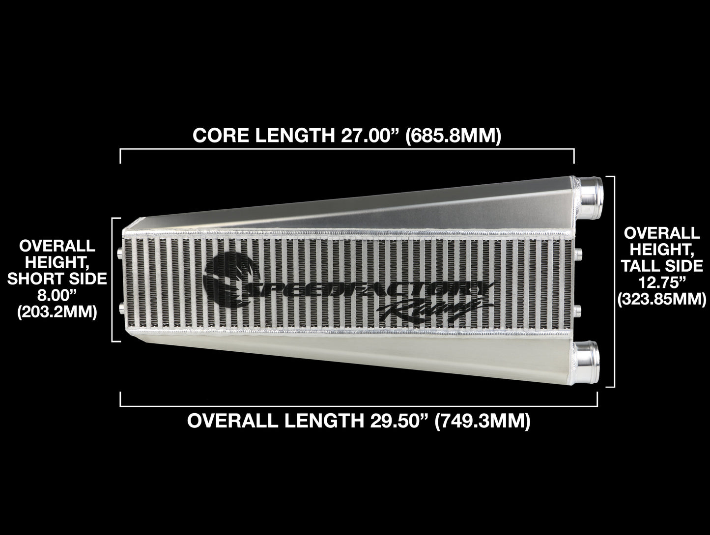 SpeedFactory Vertical Flow Intercooler - K-Series (800HP)