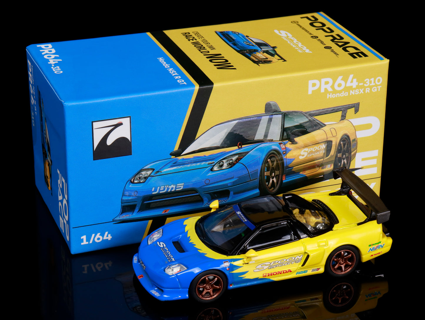 Spoon Sports Pop Race NSX-R GT 1/64 Scale Model