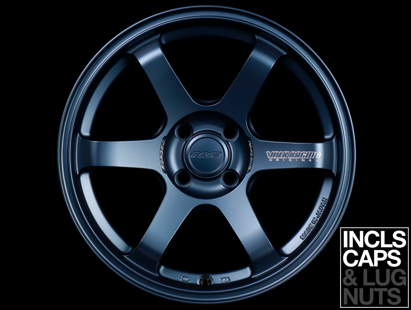 Volk Racing TE37 Sonic Matte Blue Gunmetal Wheel Combo - 16x8.0 / +35 / 4x100