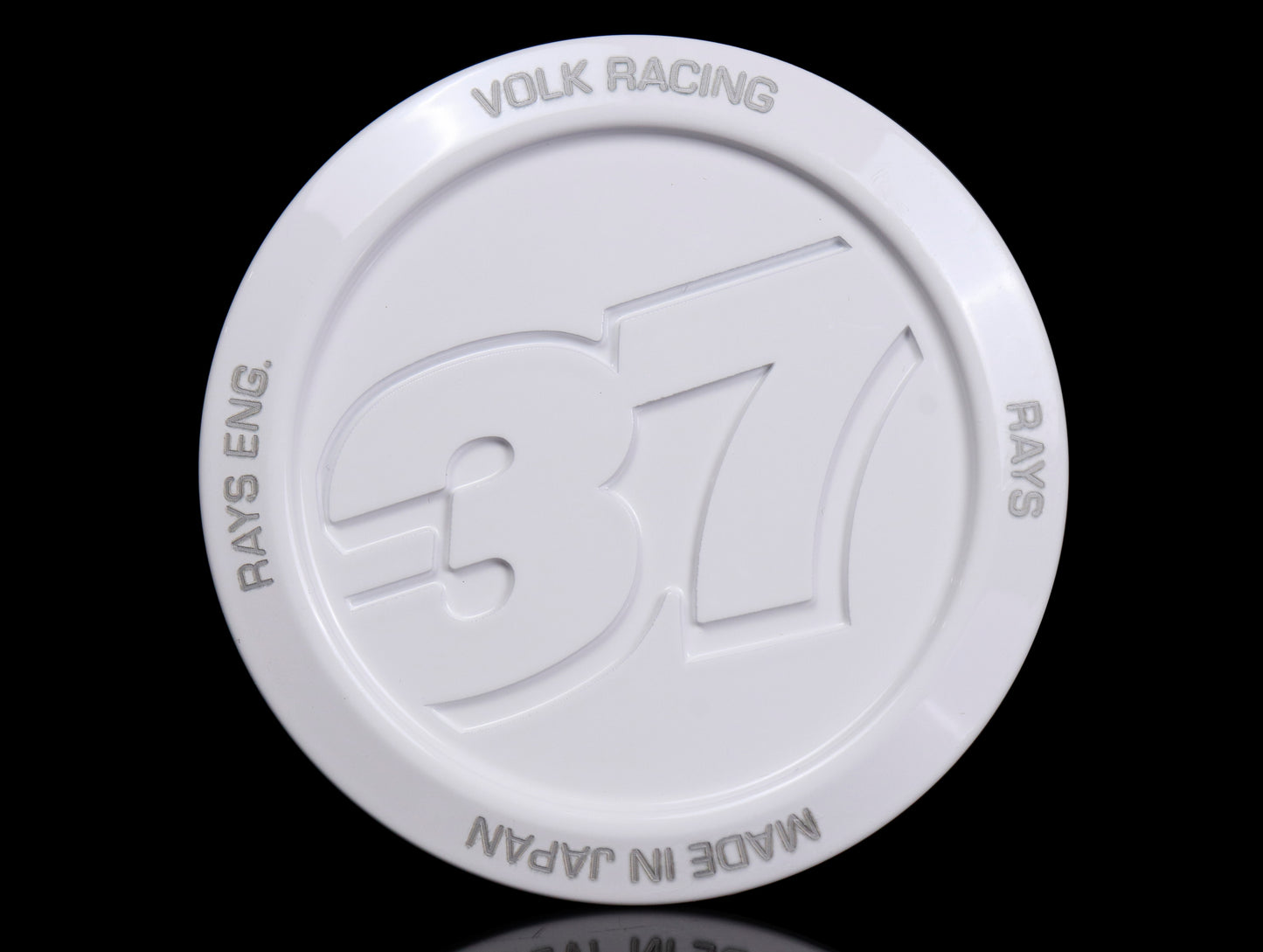 Volk Racing Center Cap Model 37 - White