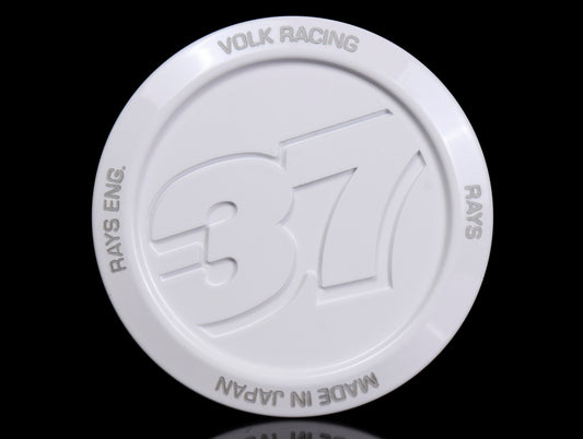 Volk Racing Center Cap Model 37 - White
