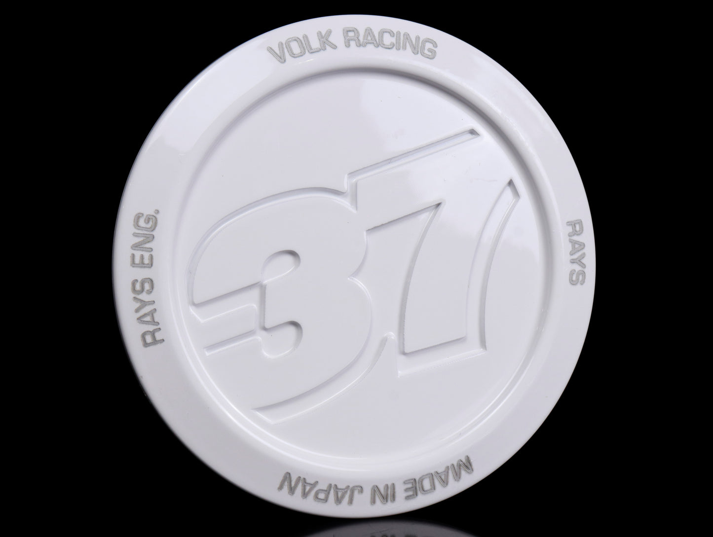 Volk Racing Center Cap Model 37 - White