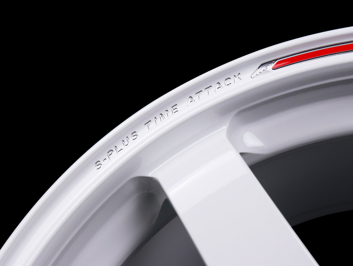 Volk Racing TE37 Saga S-Plus Time Attack Wheels - White/Redot / 18x9.5 / 5x114