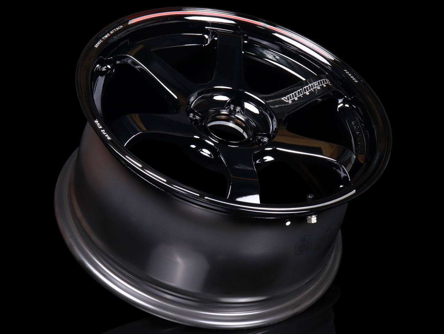 Volk Racing TE37 Sonic Time Attack Edition Wheels - Gloss Black 16x8 / 4x100 / +36