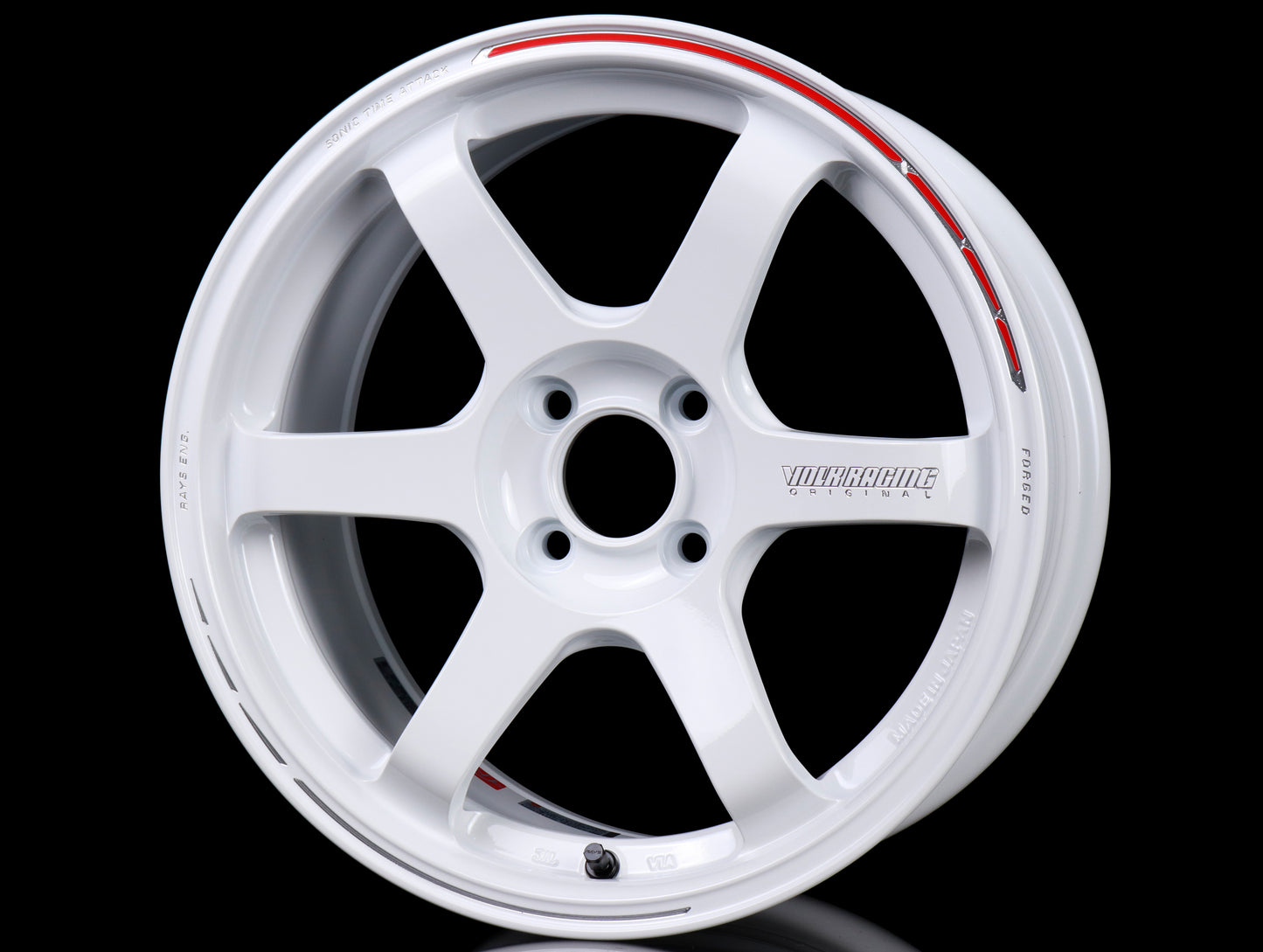 Volk Racing TE37 Sonic Time Attack Edition Wheels - Dash White 16x8 / 4x100 / +36