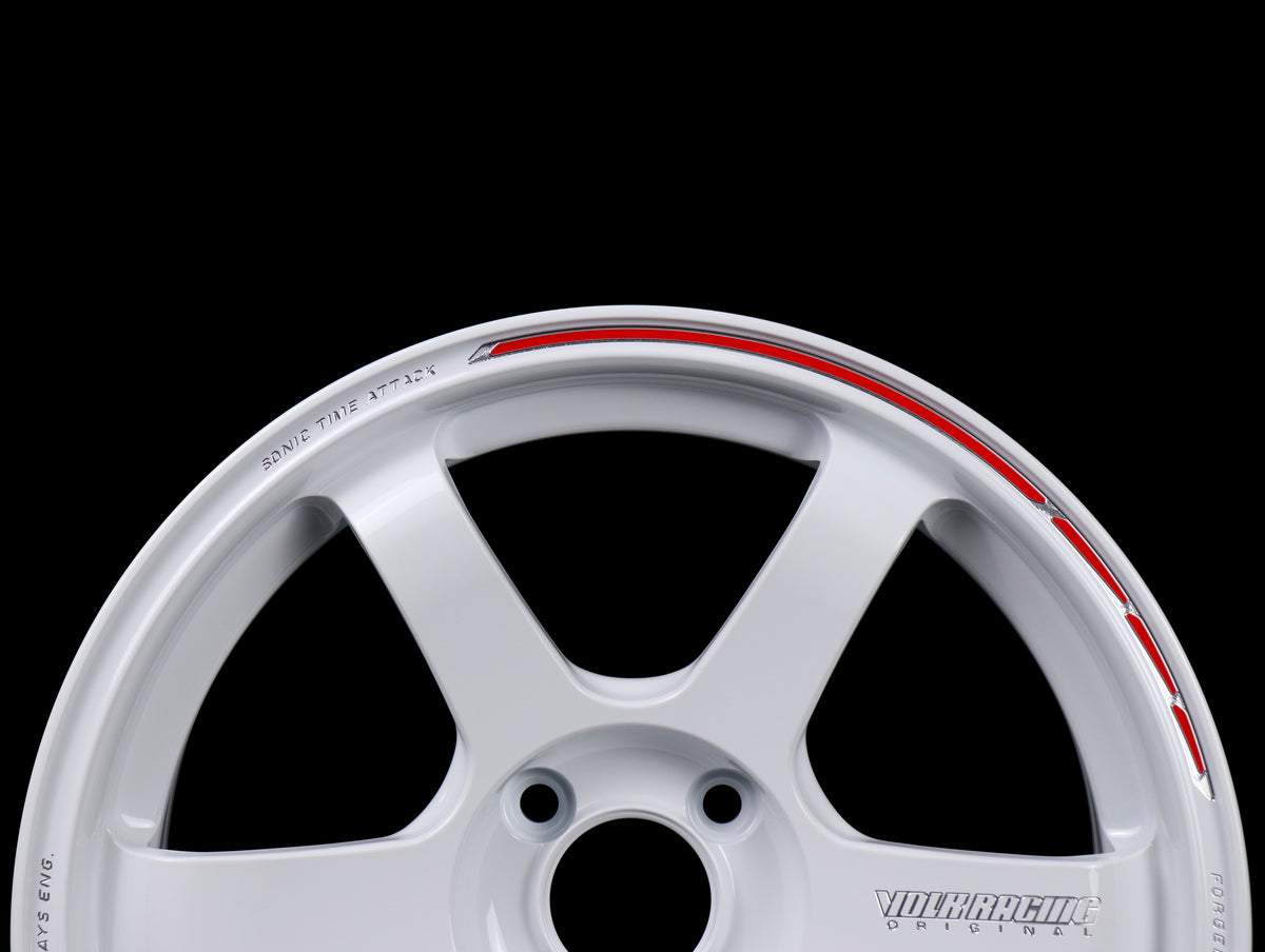 Volk Racing TE37 Sonic Time Attack Edition Wheels - Dash White 16x8 ...