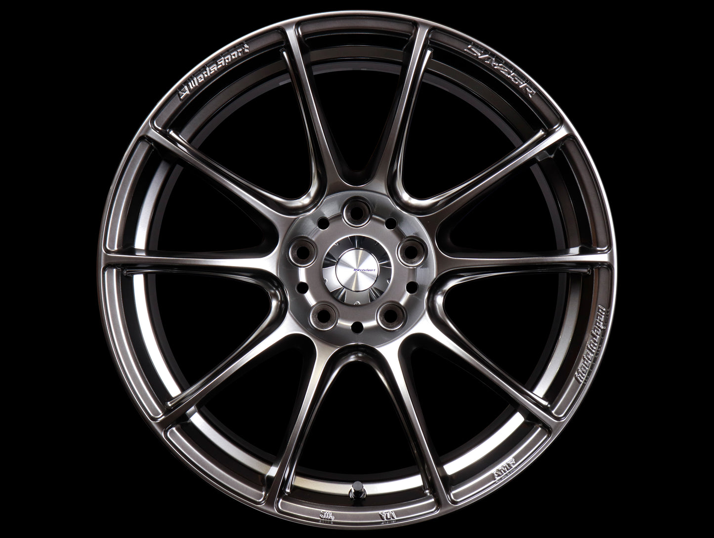 Weds Sport SA-25R - 18x9.5 / 5x114.3 / +45 - Platinum Silver Black (PSB)