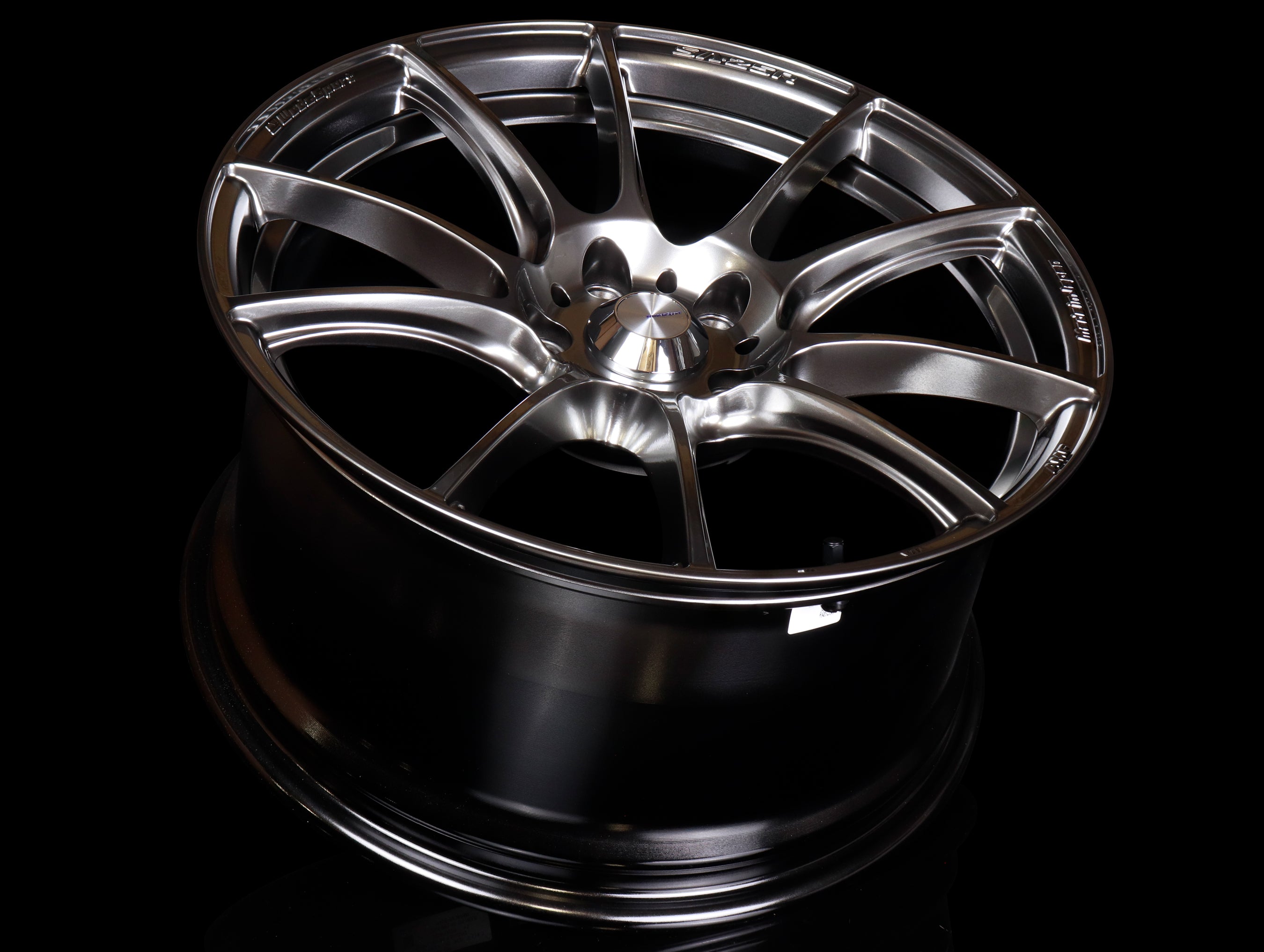Weds Sport SA-25R - 18x9.5 / 5x114.3 / +45 - Platinum Silver Black