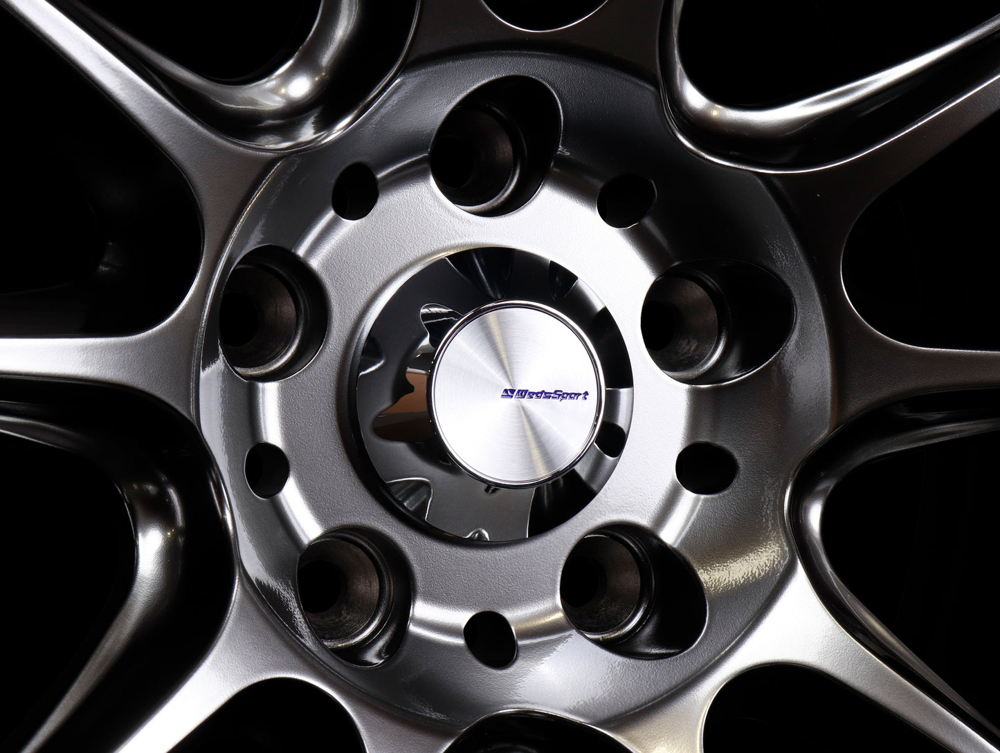 Weds Sport SA-25R - 18x9.5 / 5x114.3 / +45 - Platinum Silver Black (PSB)