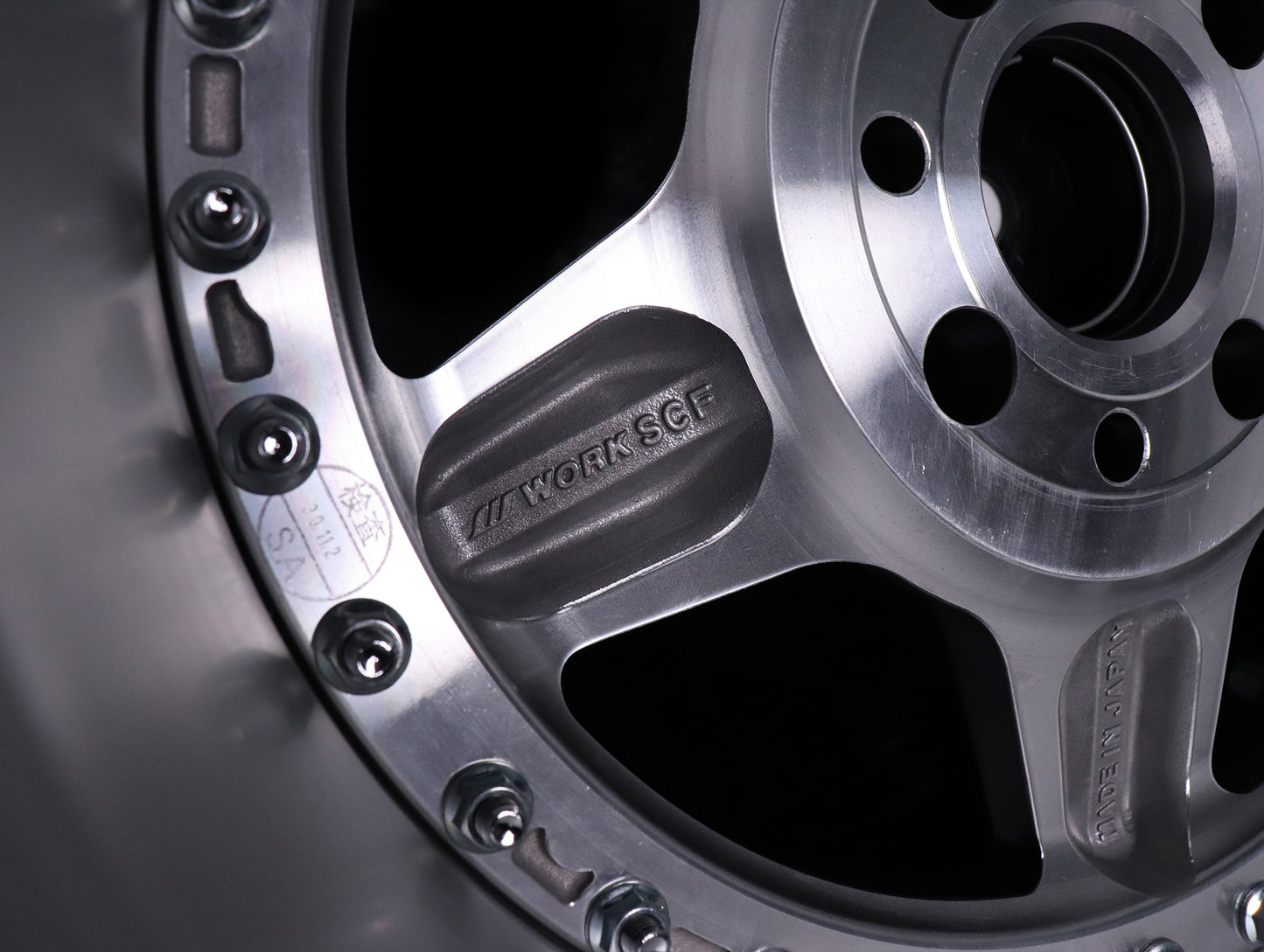 Work Meister CR 01 3-Piece Wheels - Matte Gunmetal w/ Polished Lip - 16" Wheels