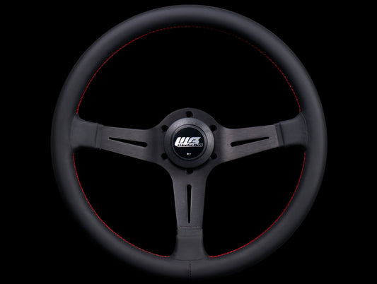 Works Bell 340mm Classic Steering Wheel w/ Red Stitch