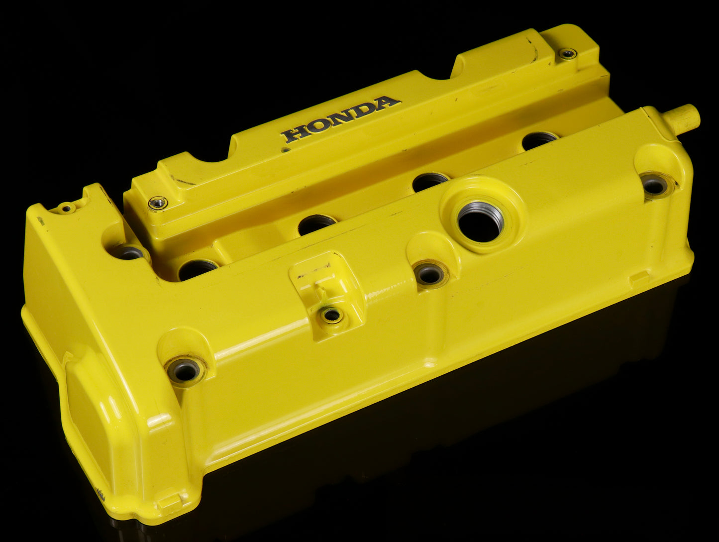 Honda OEM K-Series Valve Cover - Yellow (Used)