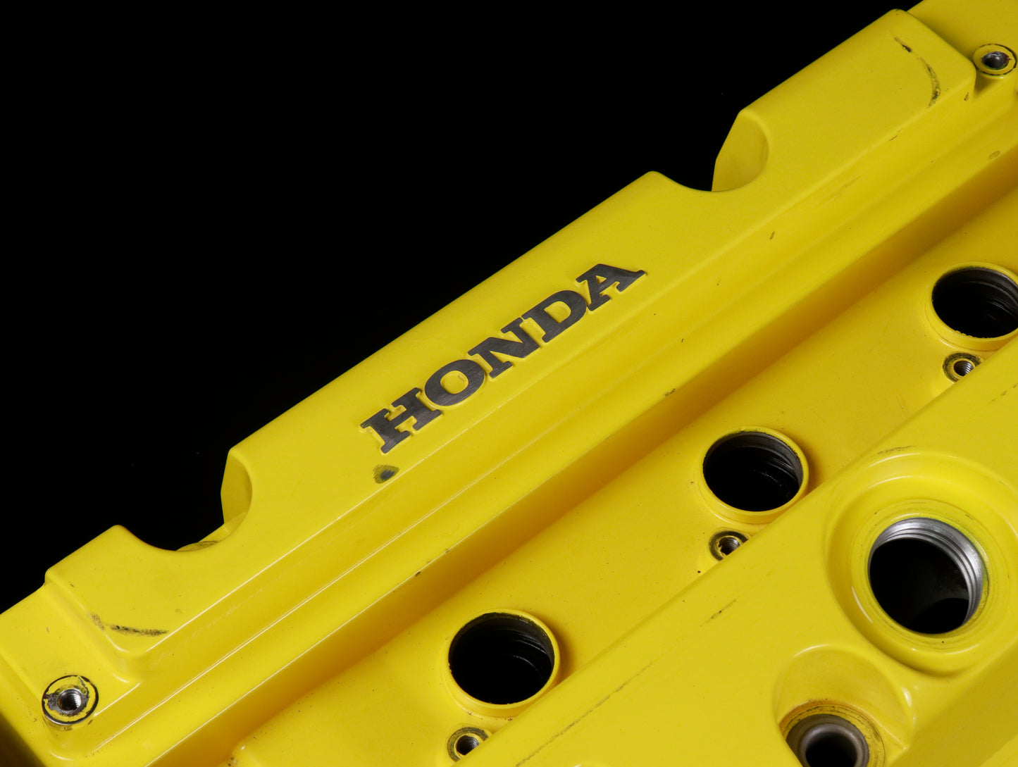 Honda OEM K-Series Valve Cover - Yellow (Used)