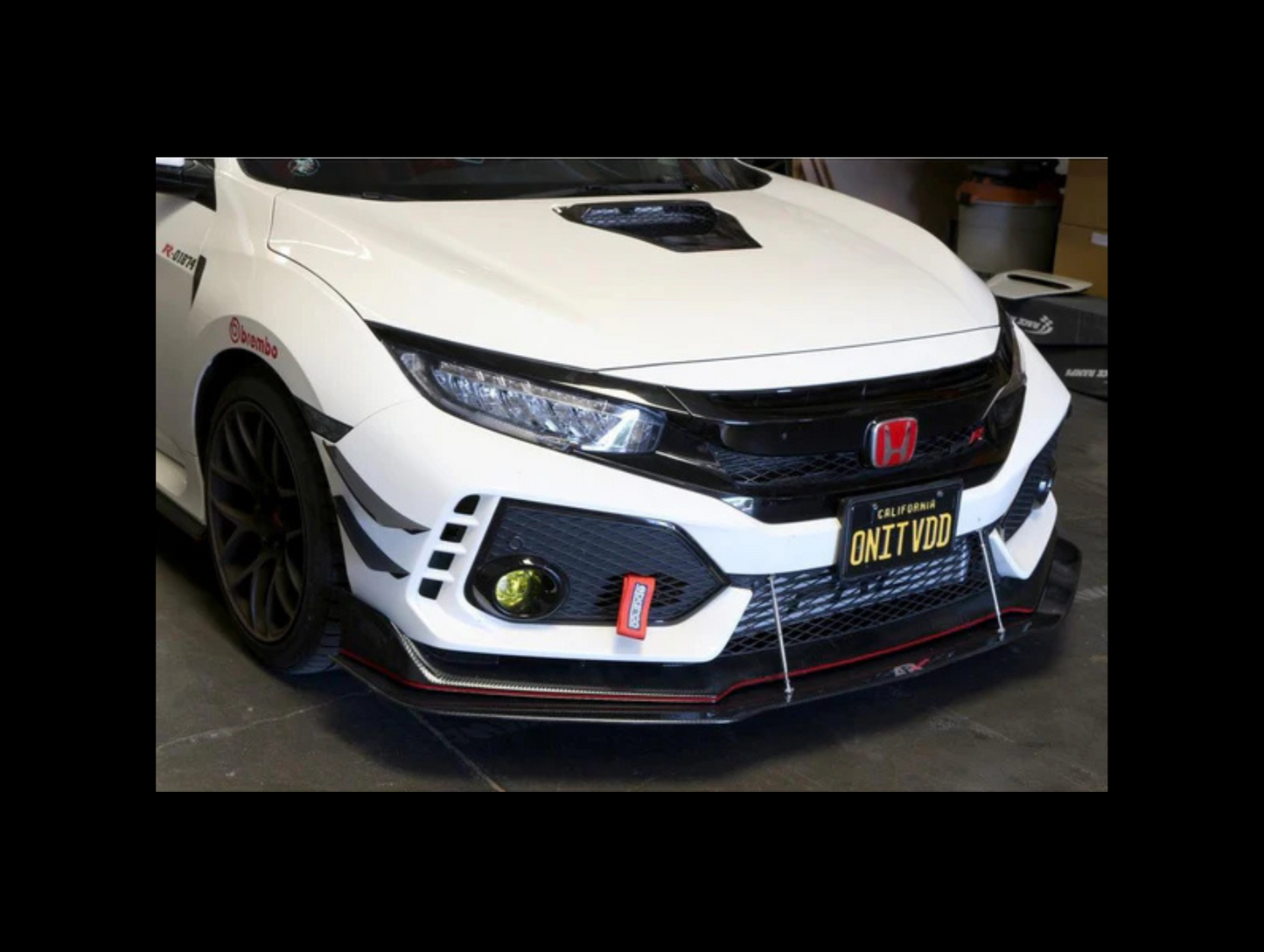 APR Performance Bumper Canards - 17-21 Civic Type-R (FK8)