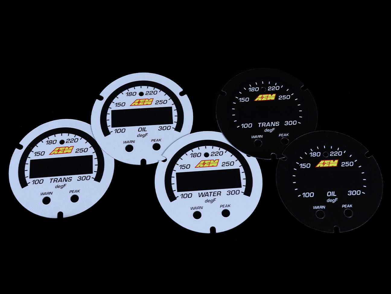 AEM Gauge Face Plate Accessory Kit - X-series Temperature Gauge