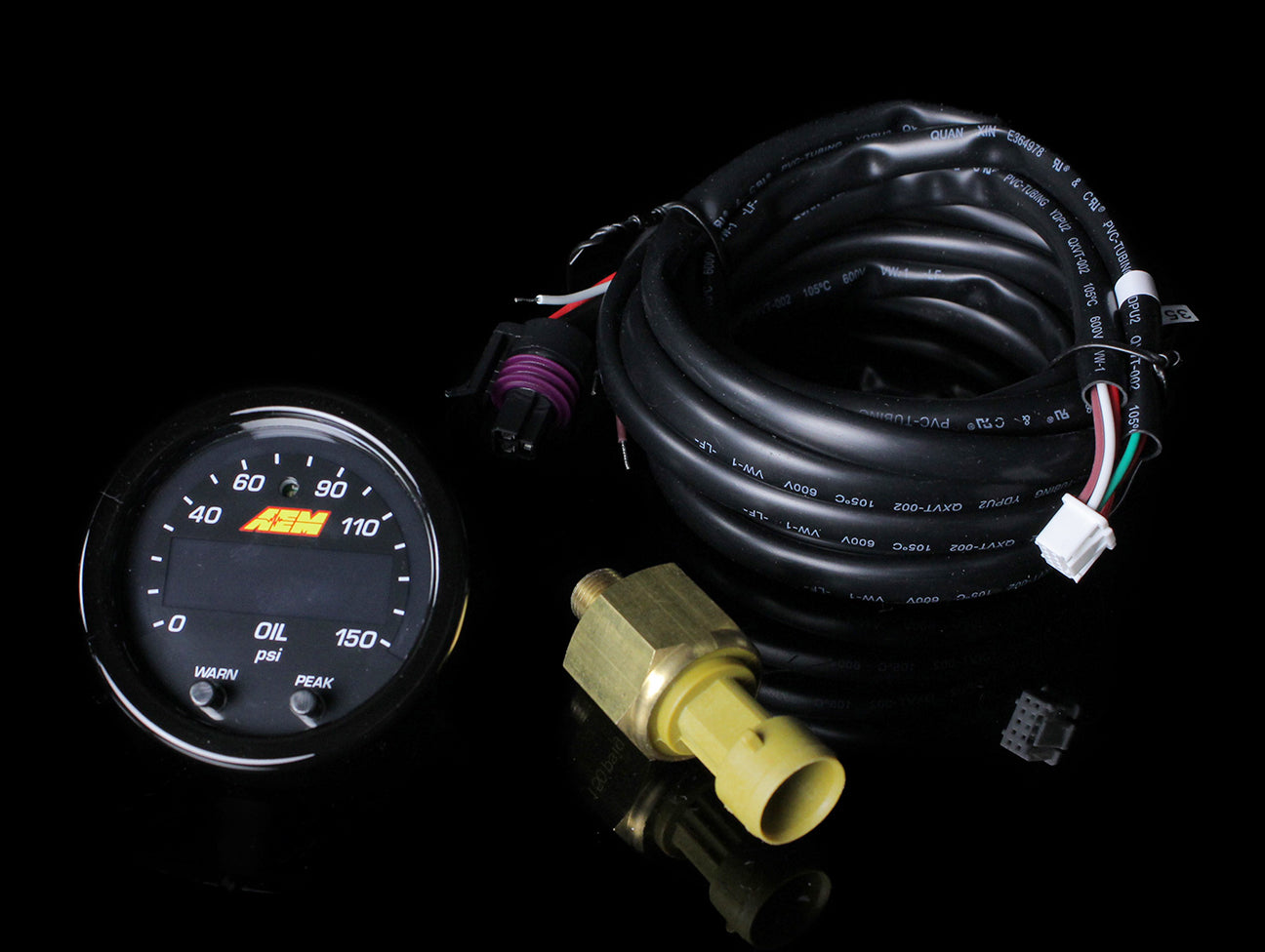AEM X-series Oil Pressure Gauge - 0-150psi / 10Bar