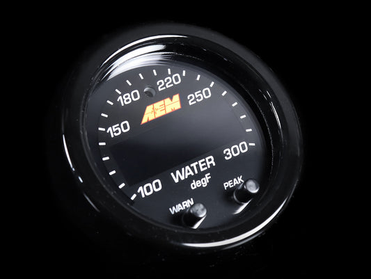 AEM X-series Water/Trans/Oil Temperature Gauge - 100-300F / 40-150C