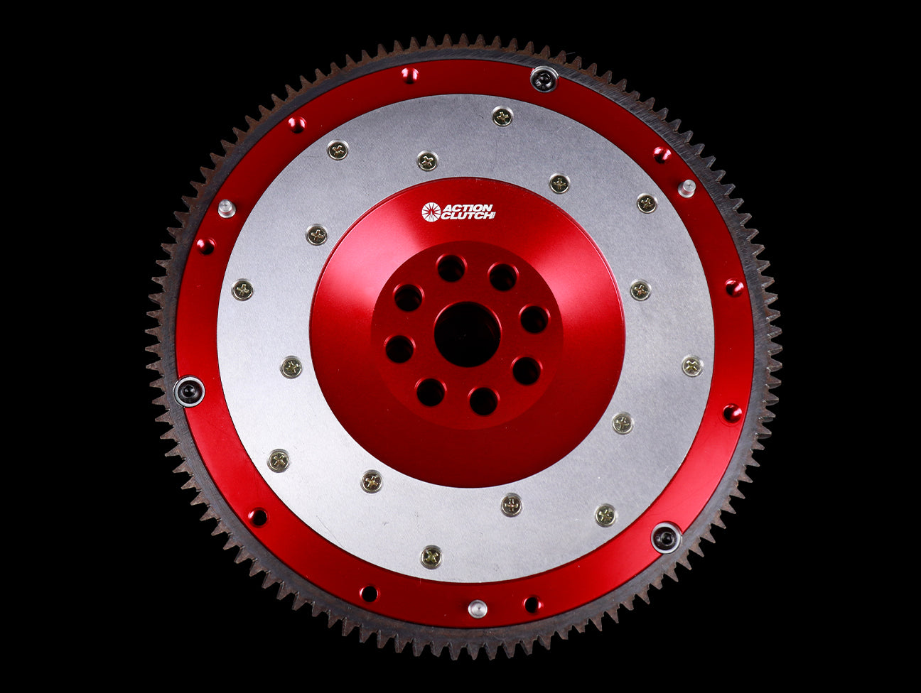 Action Clutch Red Aluminum Lightweight Flywheel - B Series