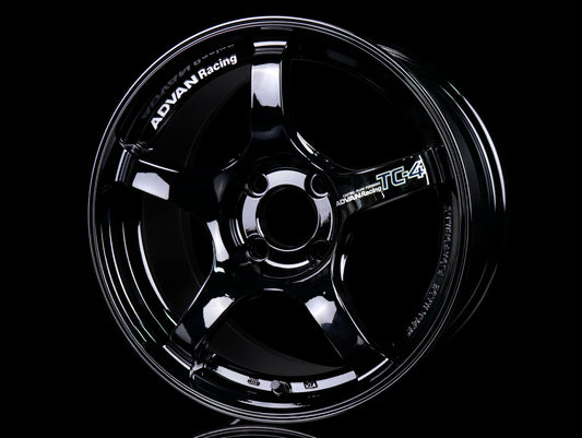 Advan Racing TC4 Wheels - Gloss Black 15x8 / 4x100 / +35