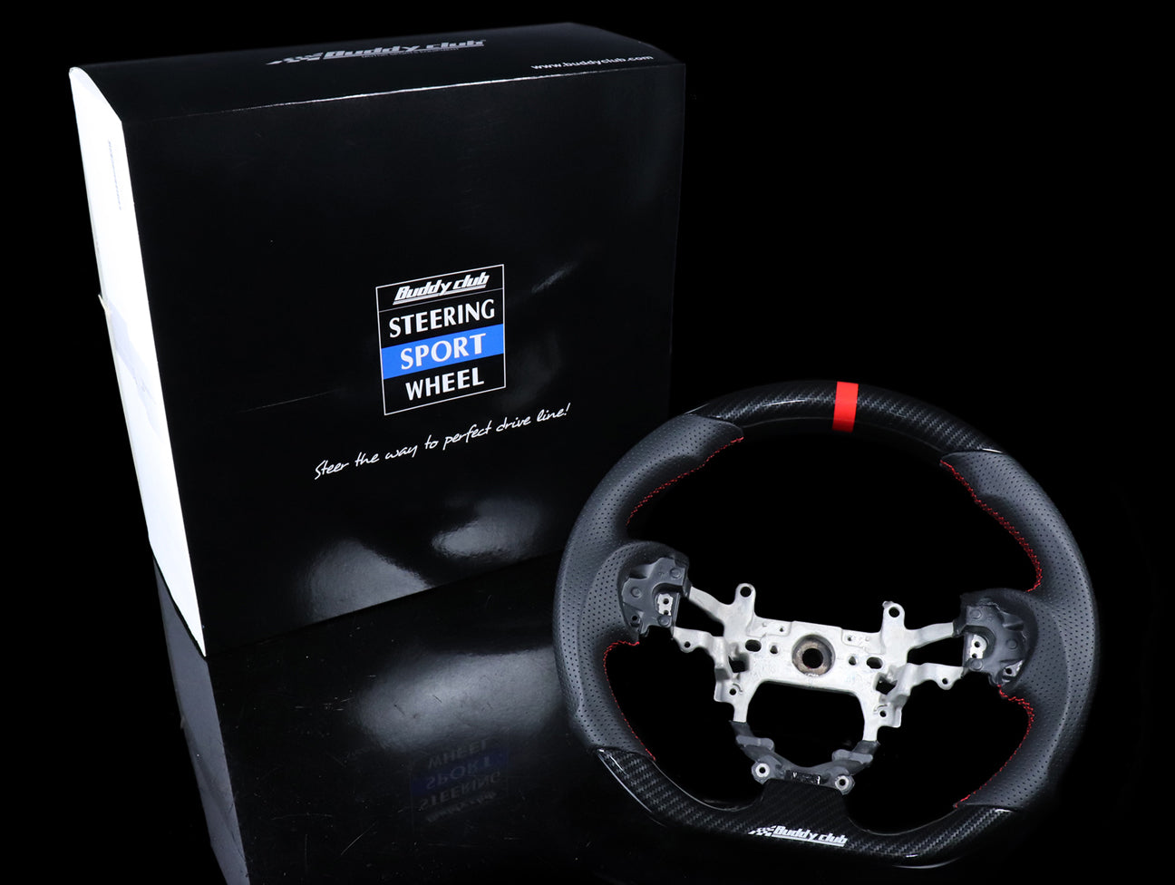 Buddy Club Racing Spec Carbon Steering Wheel - 2012-2015 Civic