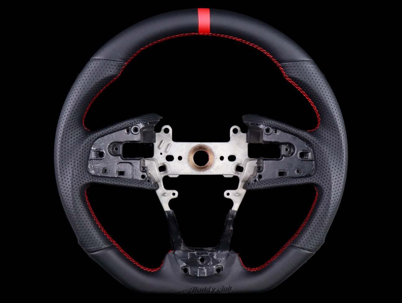 Buddy Club Racing Spec Leather Steering Wheel - 2016+ Civic / 2017+ Civic Type-R FK8