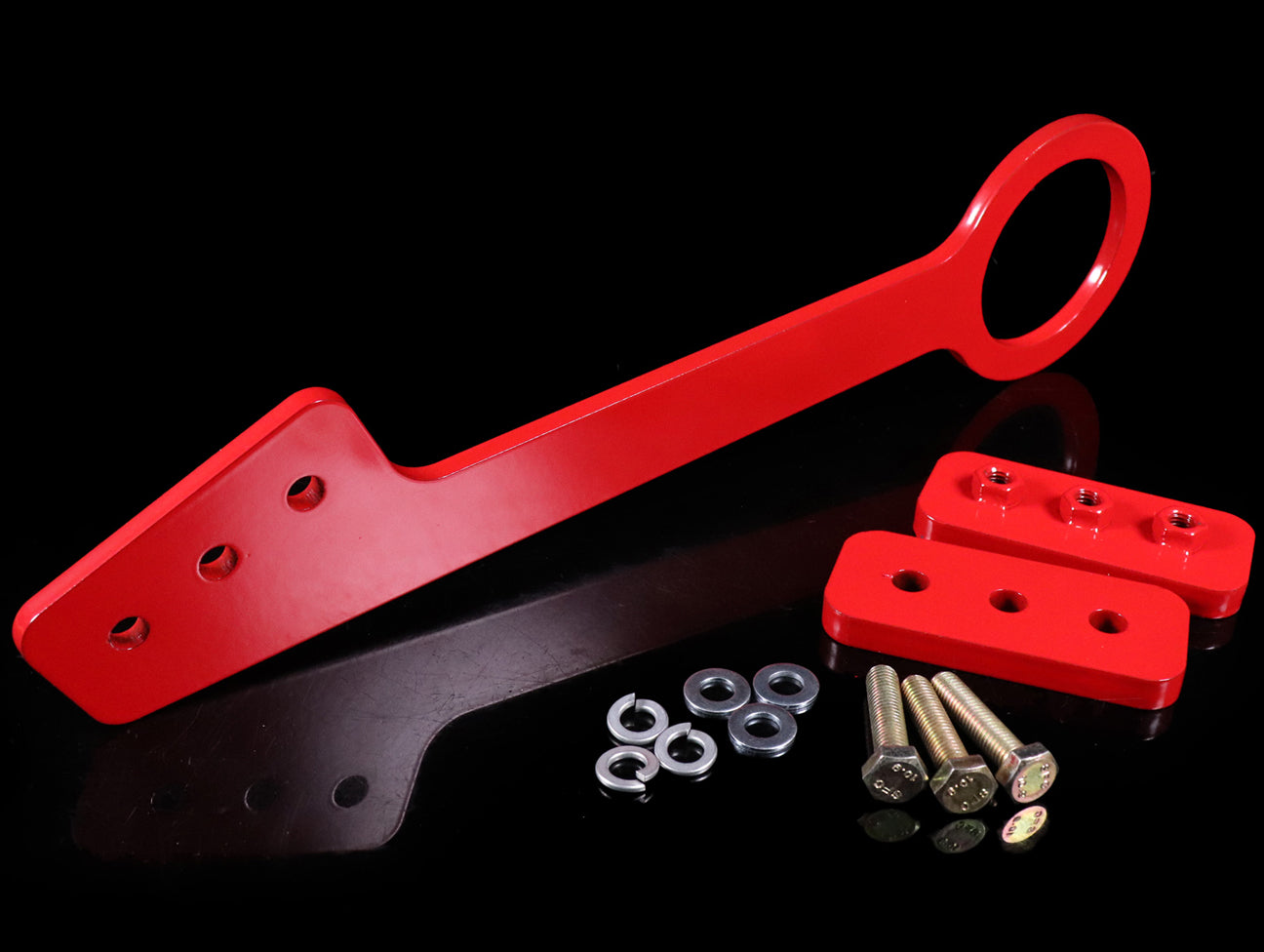 EVS Tuning Red Front Tow Hook - 00-09 S2000 w/Voltex Bumper