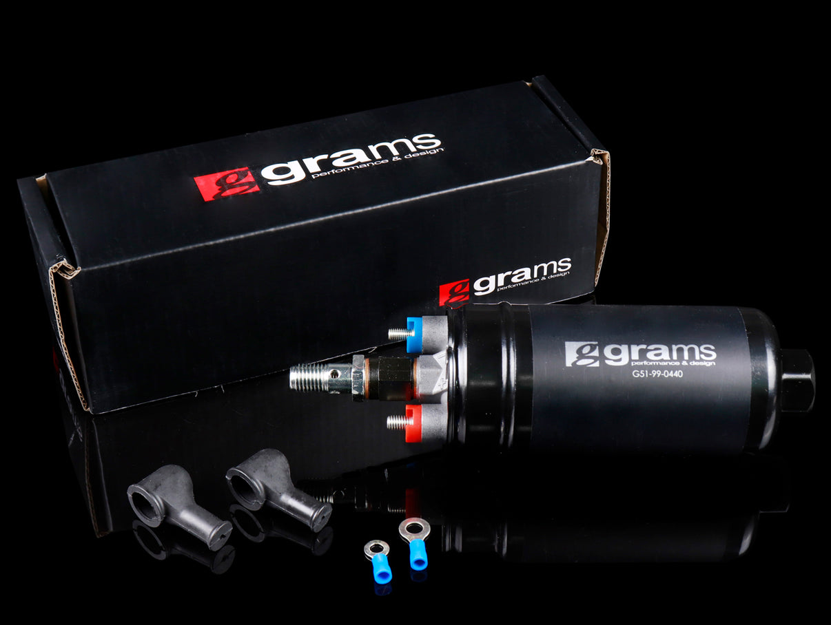 Grams Performance 440lph E85 Compatible Inline Fuel Pump JDM Honda Parts USA JHPUSA