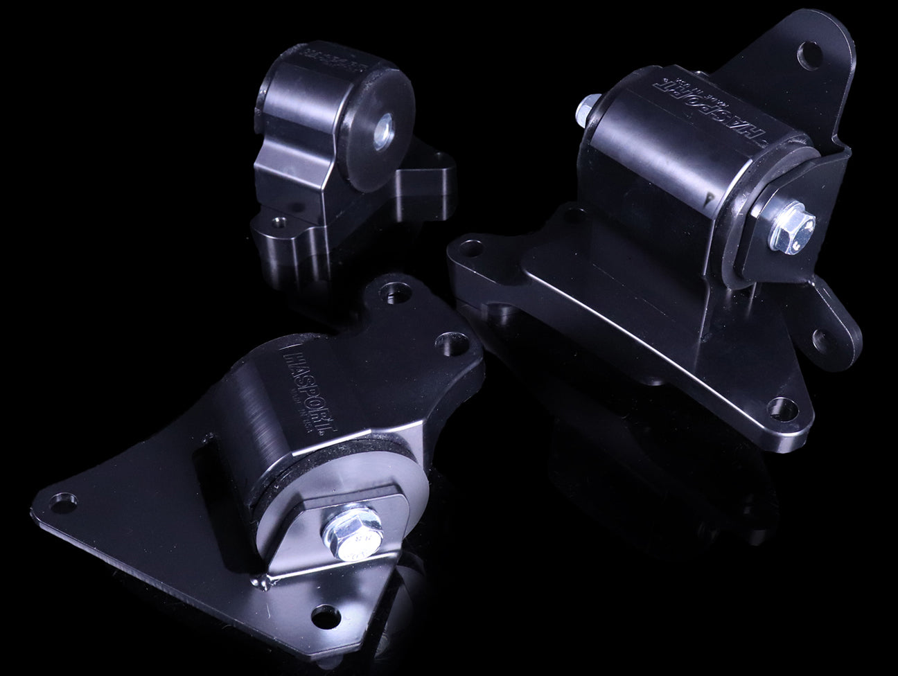 Hasport Billet Black Replacement Mounts - 02-05 Civic Si / 02-06 RSX ...