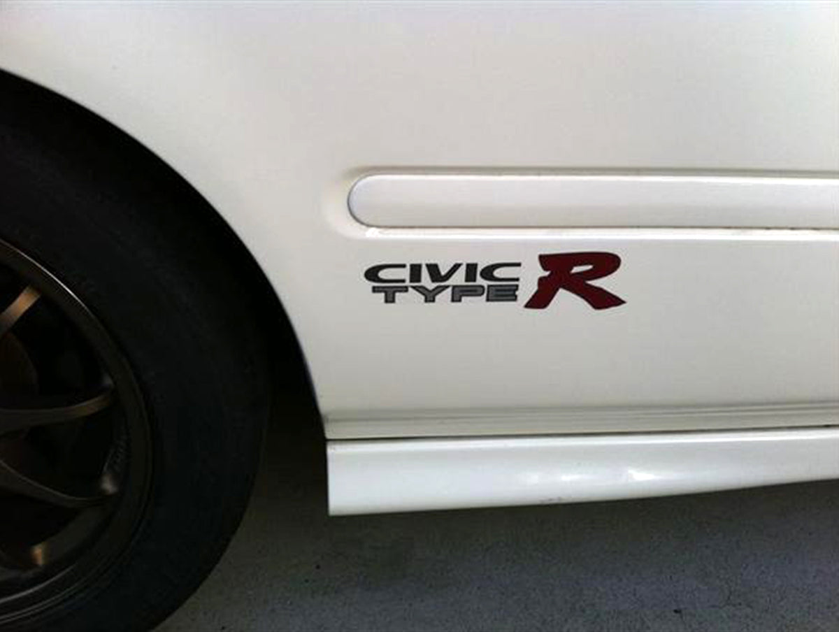 Type R Ek9 Sticker Honda Civic Type R EK9 Rear Decal - JHPUSA