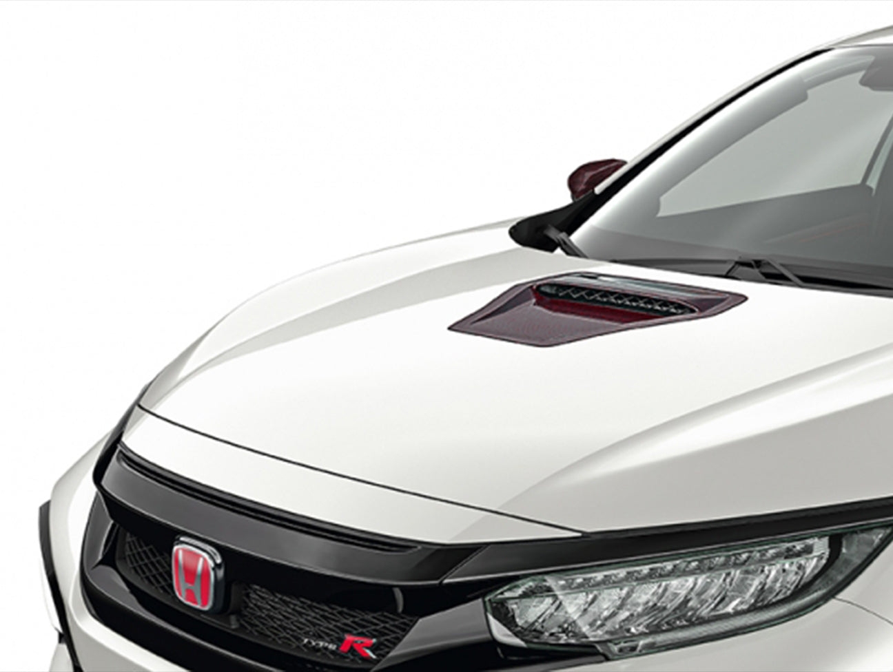 Honda OEM Carbon Fiber Hood Scoop - 2020 Civic Type R