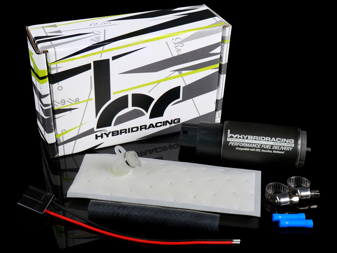 Hybrid Racing 335LPH High Flow E85 Fuel Pump & Install Kit - JHPUSA