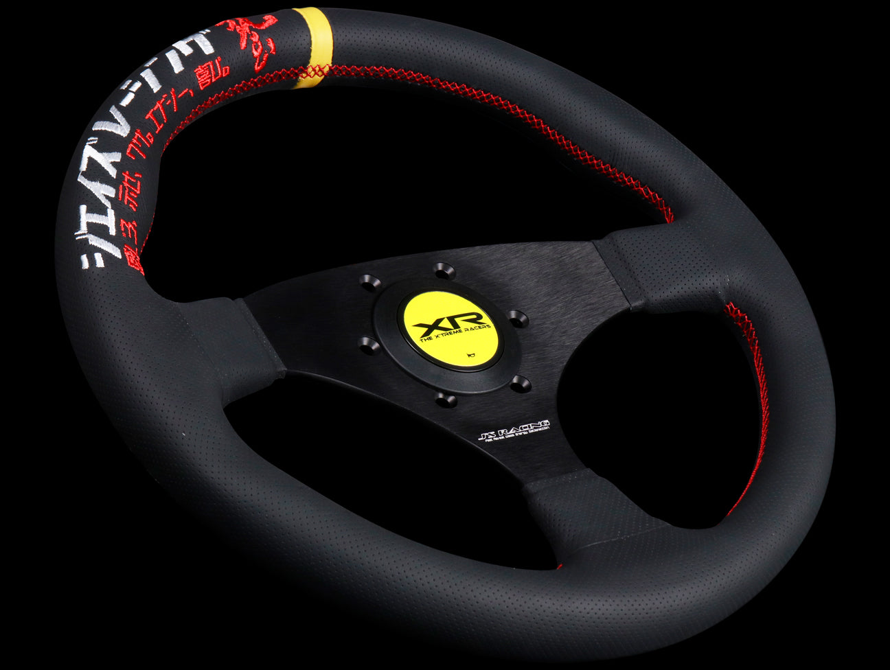 J's Racing XR Steering Wheel Type F Katakana Leather