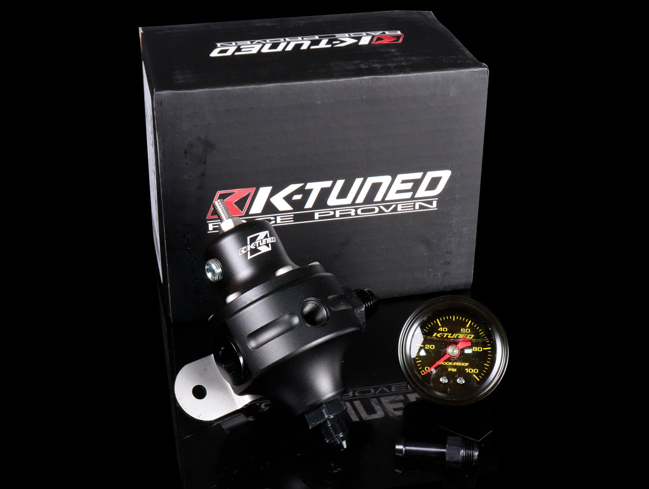 K-Tuned 8AN HP Fuel Pressure Regulator with Fittings and Gauge
