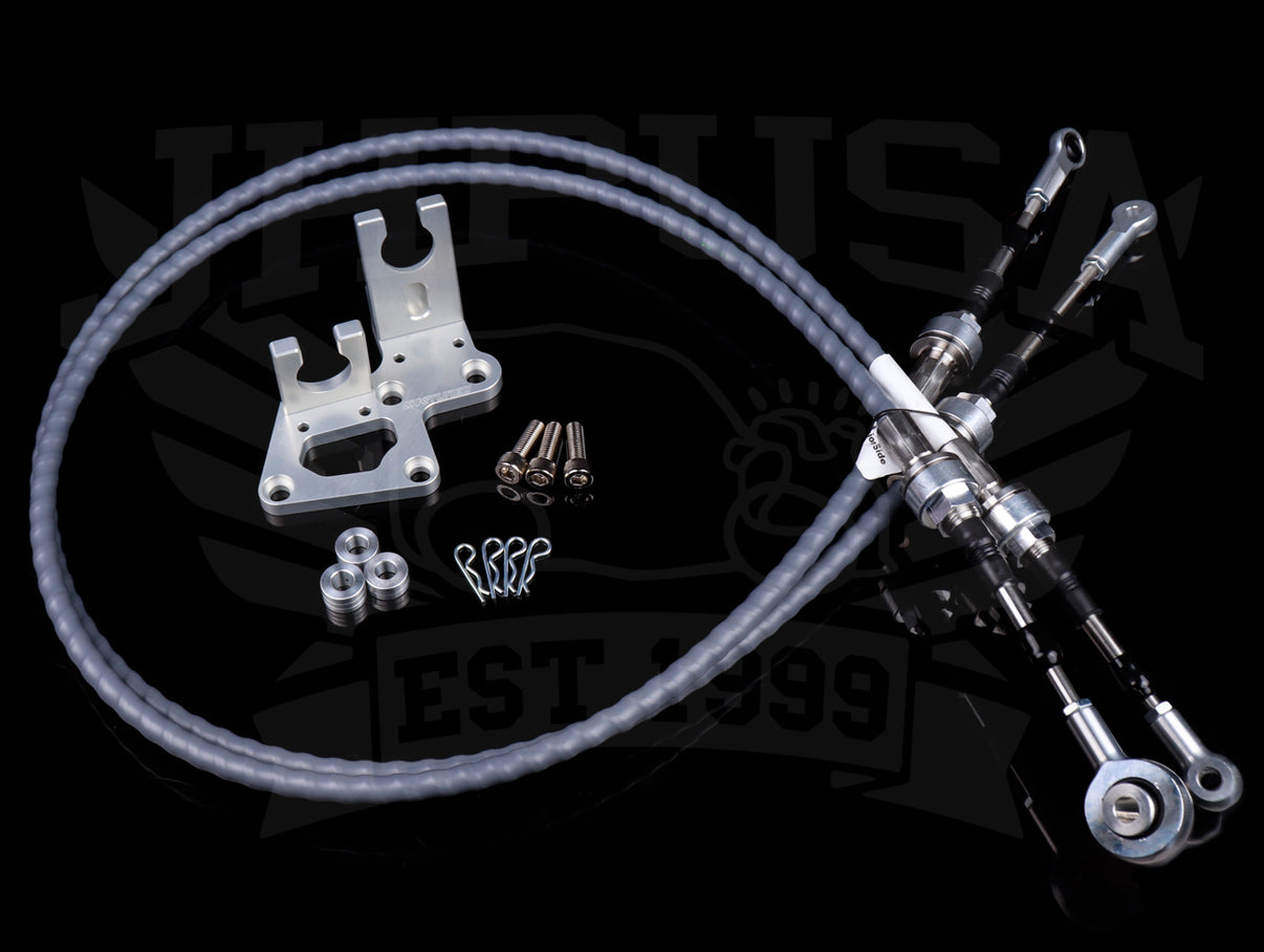 KTuned Kseries RaceSpec Shifter Cables w/Trans Bracket RSX