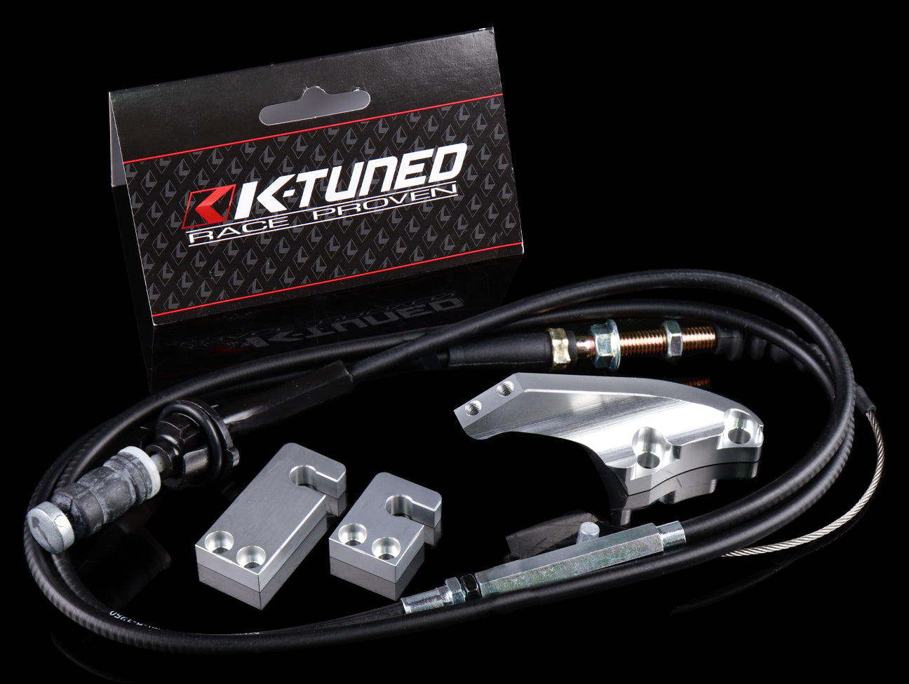 K-Tuned Series Throttle Cable & Bracket - Civic / Integra / RSX