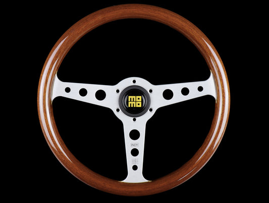 Momo Indy Mahogany Wood 350mm Steering Wheel